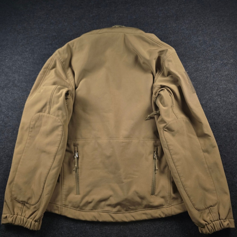 Rothco Tactical Hooded Soft Shell Jacket Coyote Brown Fleece Military Men's XL - Picture 4 of 16